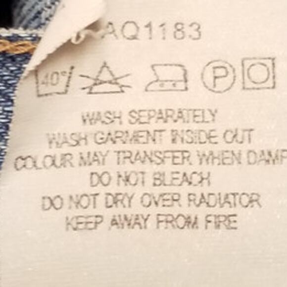 Ben Sherman Womens Size W28 L30 Boot Cut Jeans 100% Cotton Rigid Mid Rise Y2K - Picture 12 of 12